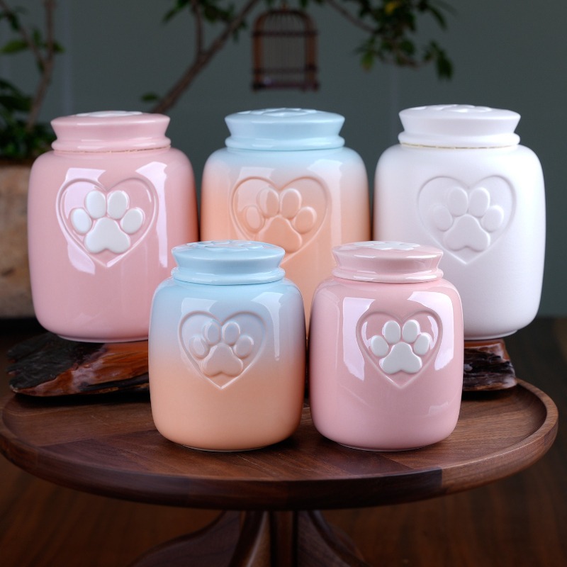 Pet Supplies Nz - 세라믹 강아지 장례함 애완견 고양이 유골함