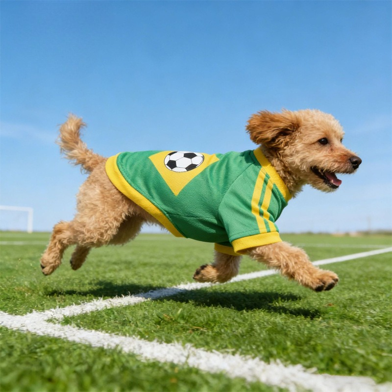 축구 패턴 강아지 옷 통기성 좋은 부드러운 면 소재 강 - Pet Supplies Jersey 리뷰 및 가격