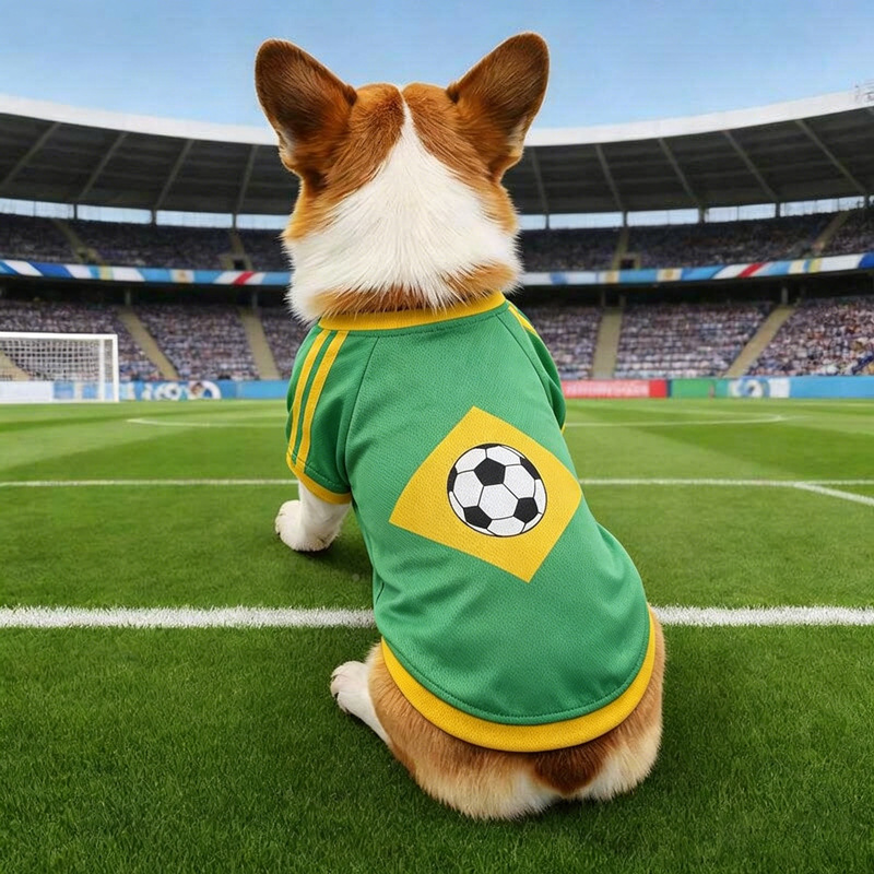 축구 패턴 강아지 옷 통기성 좋은 부드러운 면 소재 강 - Pet Supplies Jersey 리뷰 및 가격