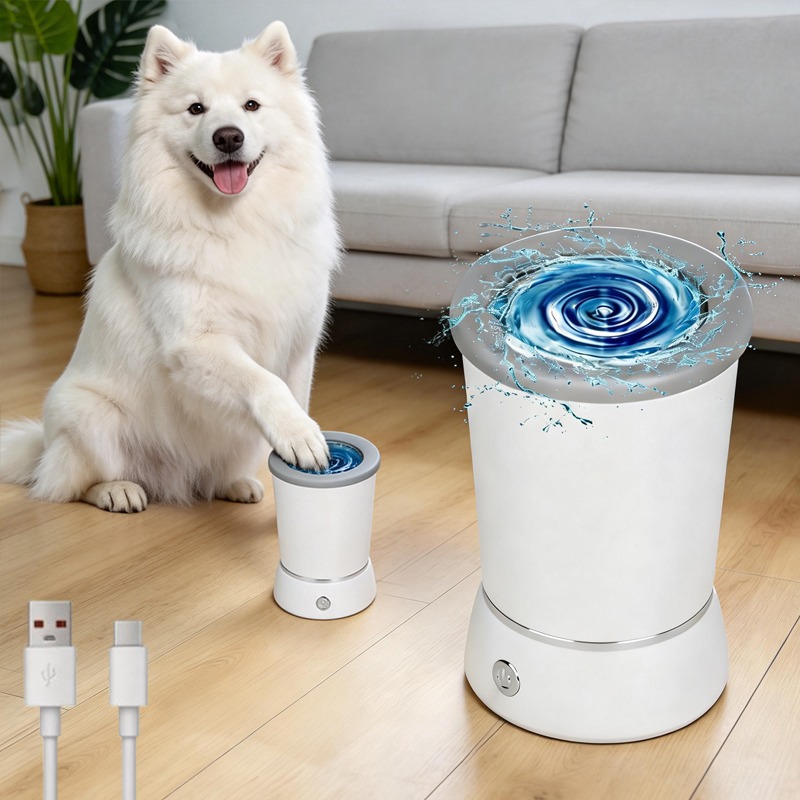휴대용 강아지 발 세척기 자동 클리너 전기 마사지기 U - Dog Paw Cleaner 리뷰 및 가격