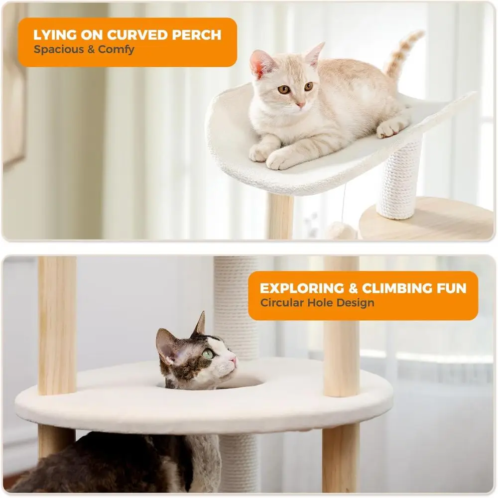 5단 베이지색 실내 고양이 타워형 캣타워 (시살 스크래 - Cat Scratching Post 리뷰 및 가격