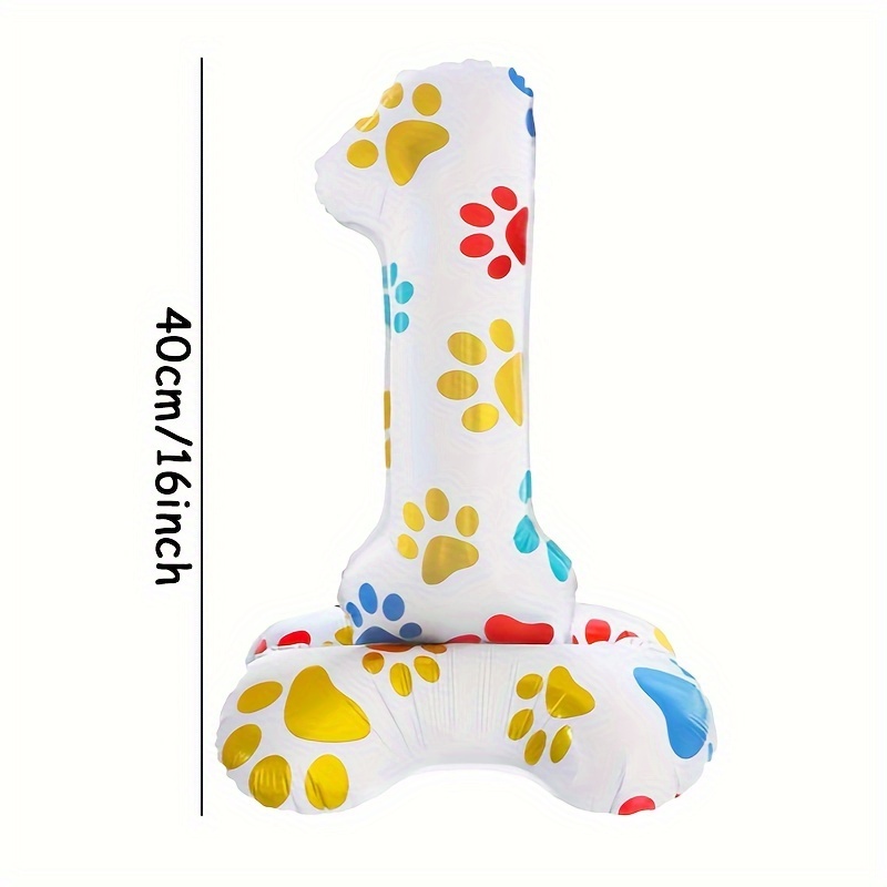 1개 16인치 흰색 스탠딩 숫자 풍선과 강아지 발 모양 - Pet Supplies Nz 리뷰 및 가격