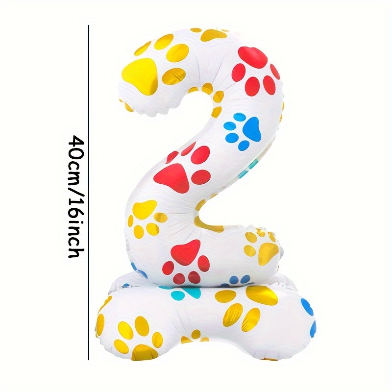 1개 16인치 흰색 스탠딩 숫자 풍선과 강아지 발 모양 - Pet Supplies Nz 리뷰 및 가격