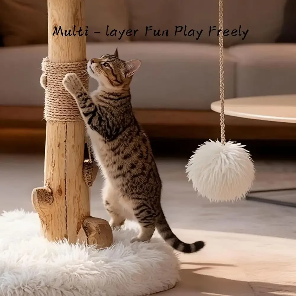 실내 고양이 나무 타워, 천연 나무 가지, 사이잘 스크 - Cat Scratching Post 리뷰 및 가격