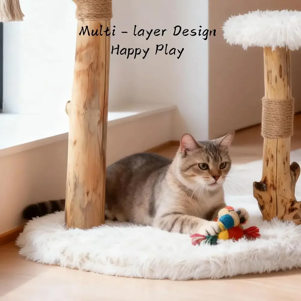 실내 고양이 나무 타워, 천연 나무 가지, 사이잘 스크 - Cat Scratching Post 리뷰 및 가격