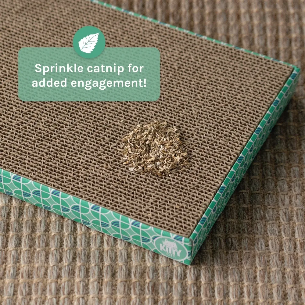 골판지 고양이 스크래칭 패드 리필 시트 (캣닙 함유)  - Cat Scratching Post 리뷰 및 가격