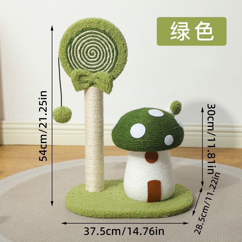 귀여운 버섯 모양 고양이 스크래치 보드 롤리팝 모양 사 - Cat Scratching Post 리뷰 및 가격