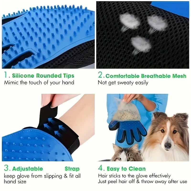 애완동물 털 제거 장갑 빗, 강아지 고양이 그루밍 클리 - Pet Supplies Nz 리뷰 및 가격